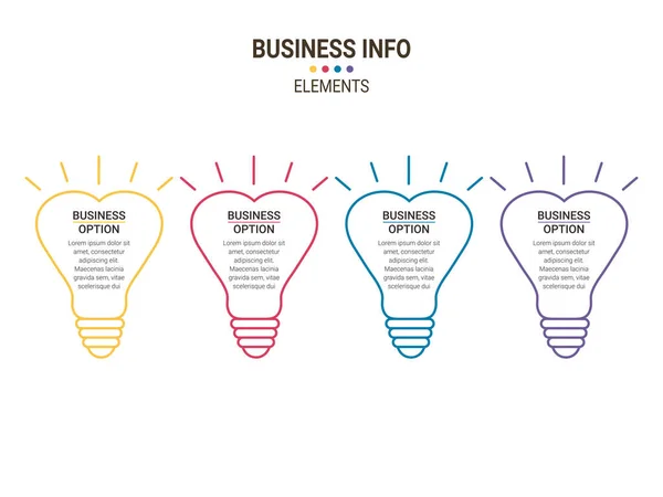 Vector Infografías Negocios Gráficos Diagrama Datos Análisis Financiero Flujo Trabajo — Archivo Imágenes Vectoriales