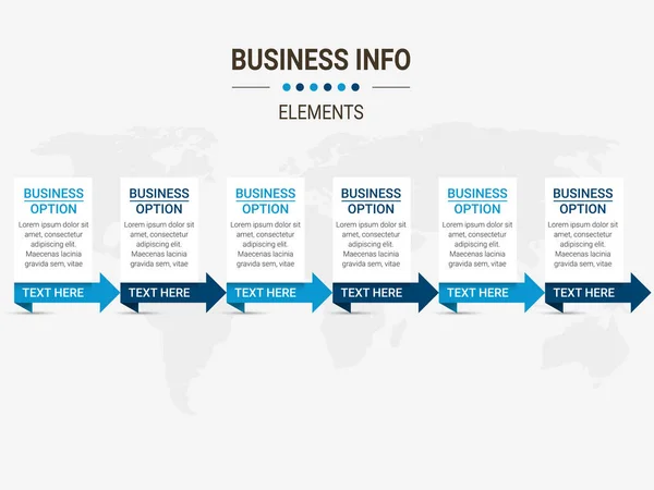 Vektorillustration Infografik Design Vorlage Mit Symbolen Kann Für Workflow Layout — Stockvektor