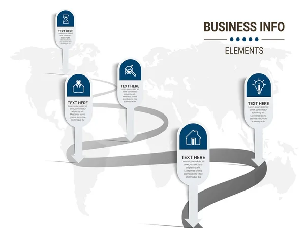 Infografische Vorlagen Für Business Vector Illustration Kann Für Diagramm Infograph — Stockvektor