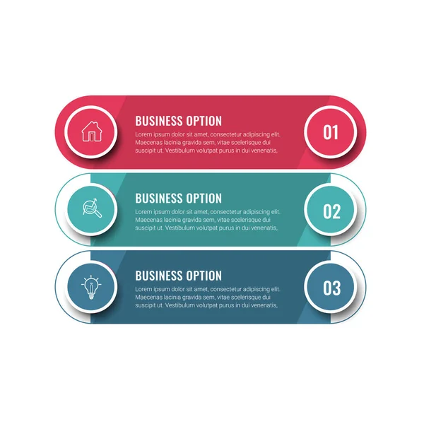 Vektorillustration Infografik Design Vorlage Mit Symbolen Kann Für Workflow Layout — Stockvektor