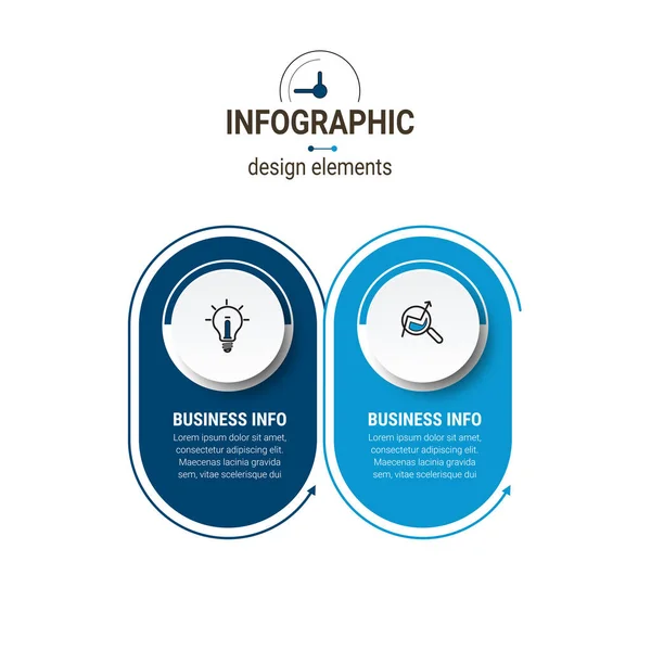 Vector Business Infographics Financial Analysis Data Graphs Diagram Marketing Statistic — Stock Vector