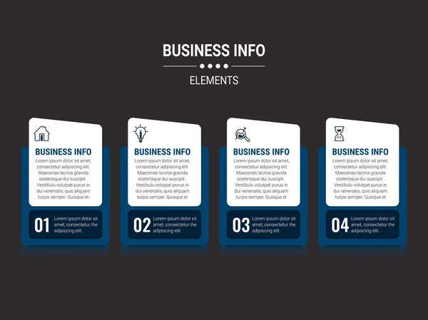 Διάνυσμα Business Infographics Γραφήματα Και Διάγραμμα Δεδομένων Χρηματοοικονομικής Ανάλυσης Ροή — Διανυσματικό Αρχείο