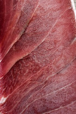 Ton balığı eti arka plan buz gibi