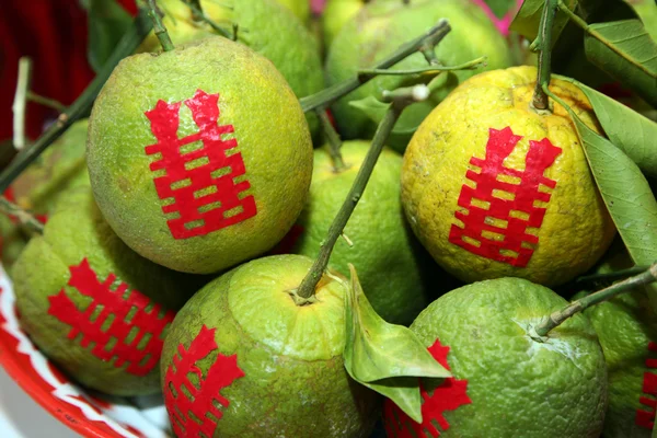 Tangerine i kinesiska bröllopsceremonin — Stockfoto