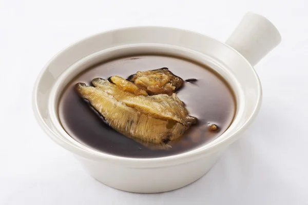 Sopa de aleta de tiburón en tazón caliente — Foto de Stock