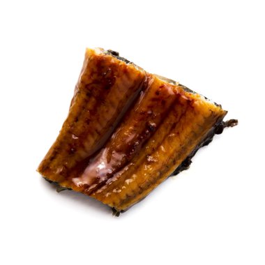 Izgara yılan unagi arka plan üzerinde bir parça