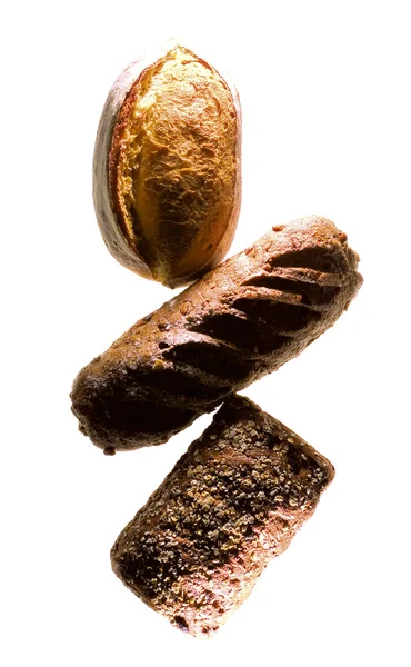 Bread composing on background — Stock Photo, Image