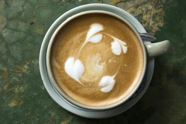 Sevgi ile sıcak kahve — Stok fotoğraf