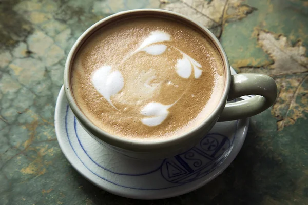 Sevgi ile sıcak kahve — Stok fotoğraf