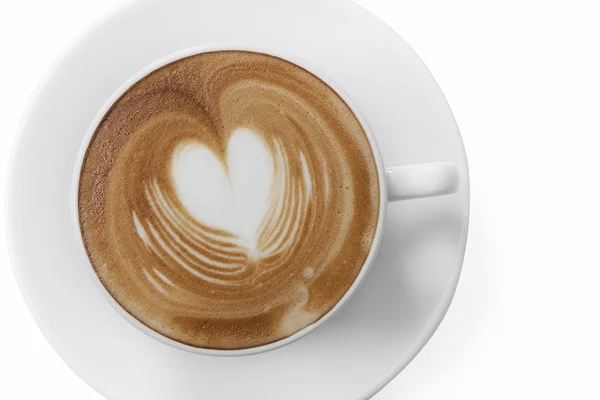 Tasse heißen Kaffee mit Liebe — Stockfoto