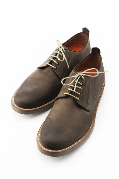 Sapato de couro preto isolado — Fotografia de Stock