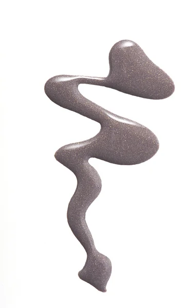 Graue Farbe abstrakte Form Nagellack — Stockfoto