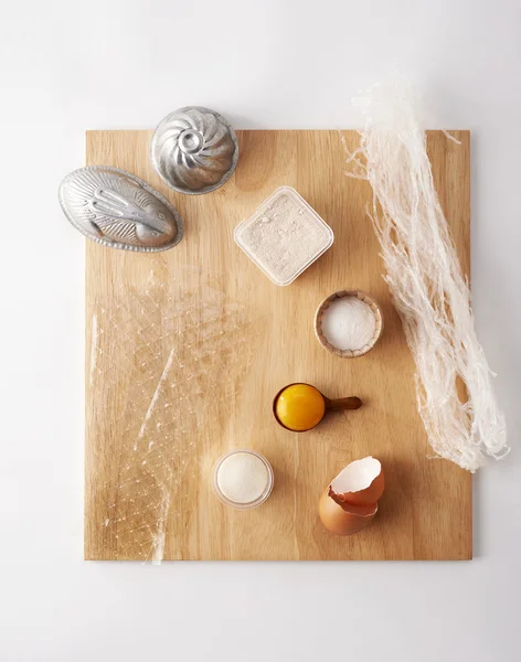 Ingredients prepare for baking dessert — Stock Photo, Image