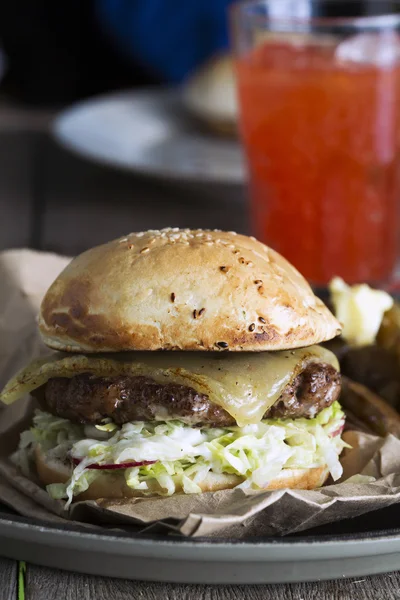 Hamburger fatti in casa — Foto Stock