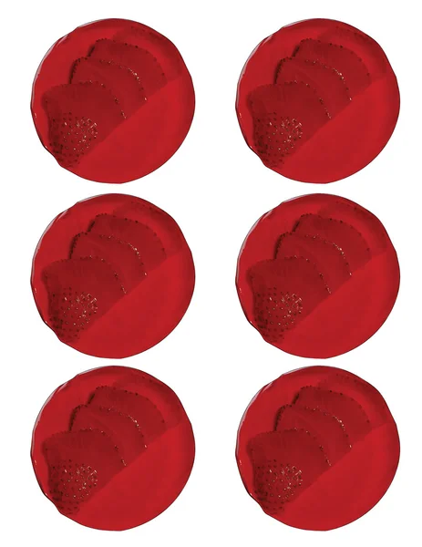 Gelatina di fragole rosse su sfondo bianco — Foto Stock