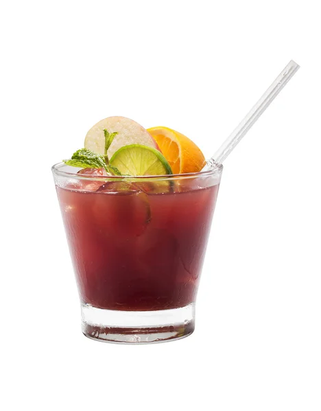 Cocktail di frutta isolato — Foto Stock