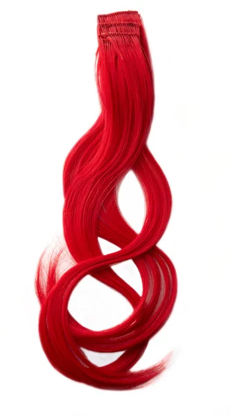 Czerwone włosy kawałek — Zdjęcie stockowe