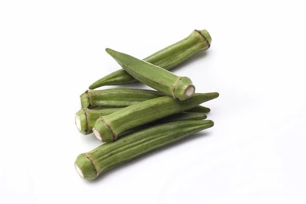 Okra, Dama del Dedo grupo de fondo — Foto de Stock