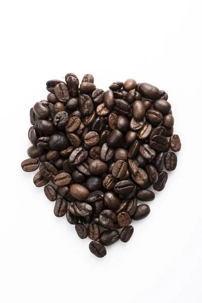 Kaffebönor för kärlek — Stockfoto