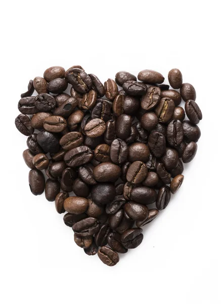 Coffee beans for love — Stock Photo, Image