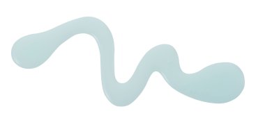 Arka plan mavi renkli kozmetik jel teslimi