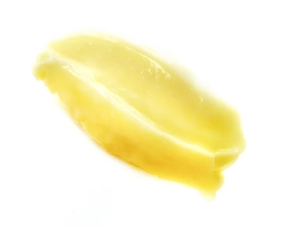 Balsamo da skincare di colore giallo sullo sfondo — Foto Stock