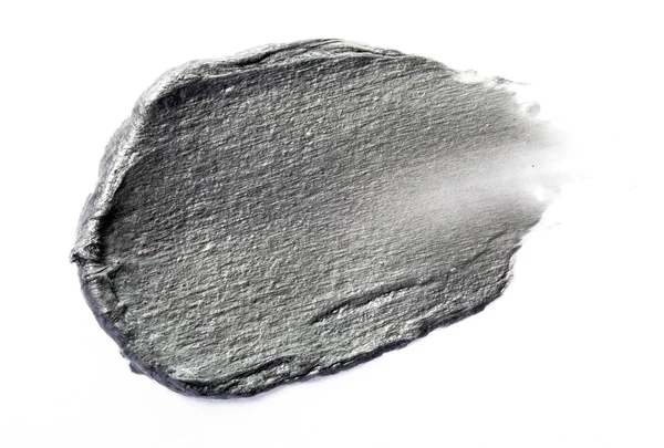Grey colour scrub cream stroke on background — Stock Photo, Image