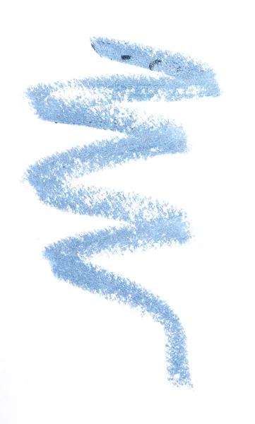 Cor azul sombra lápis acidente vascular cerebral no fundo — Fotografia de Stock