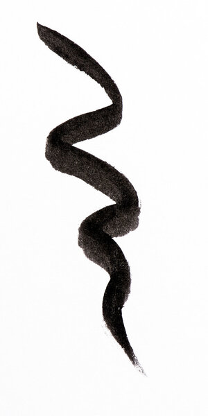 Eye liner stroke on background