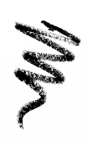 Eye liner pencil stroke on background