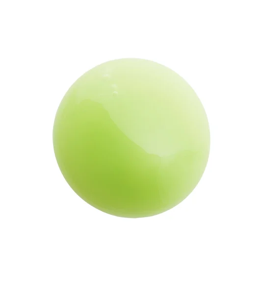 Cor verde gel cosmético gota no fundo — Fotografia de Stock