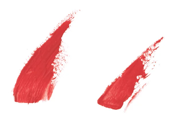 Brillo labial de color rojo sobre fondo blanco —  Fotos de Stock