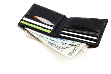 M-cüzdan para arka plan üzerinde tam