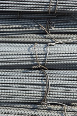 Çelik barlar arka plan takviye