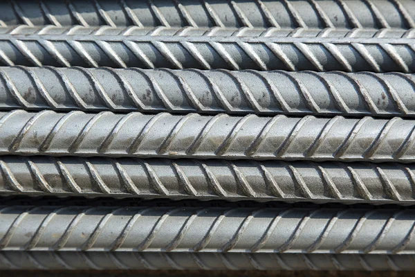 Rinforzo barre di acciaio sfondo — Foto Stock