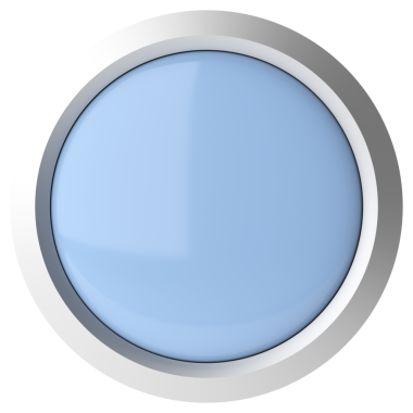 Üç boyutlu düğme. Boş tuş. 3B illüstrasyon.