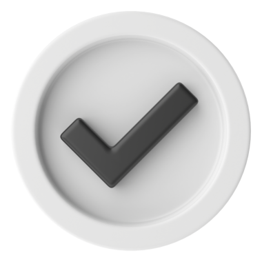 3 boyutlu kutucuk simgesi. 3B kontrol listesi.