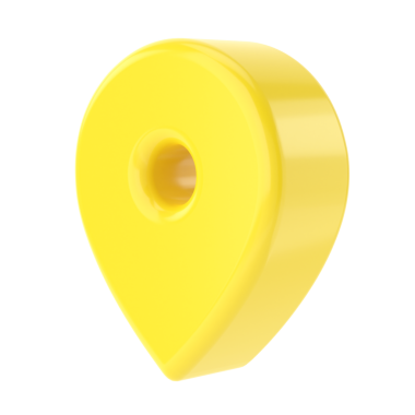 Üç boyutlu konum işareti. 3 Boyutlu simge.