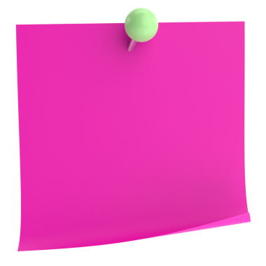 Pimi basılı not kağıdı. 3B illüstrasyon.