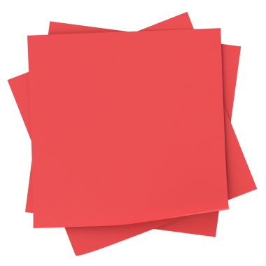 Üç boyutlu not kağıdı. Yapışkan bir not. 3B illüstrasyon.