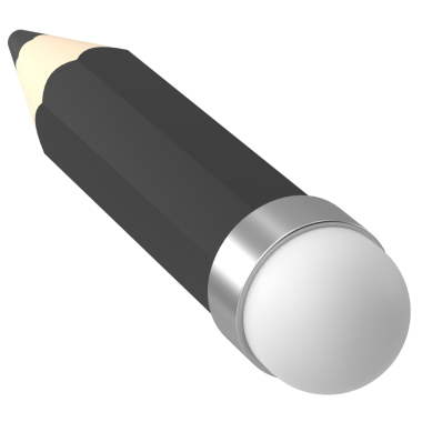 Üç boyutlu kalem. Üç boyutlu illüstrasyon. 3B görüntüleme.