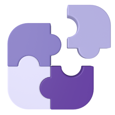 Üç boyutlu bulmaca. 3 Boyutlu simge.