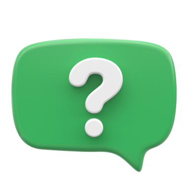 Soru işareti simgesi. Canlı sohbet. 3 Boyutlu simge.