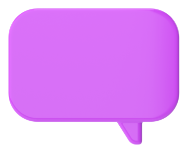 Konuşma balonu. Sohbet balonu. 3B illüstrasyon.