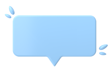 Konuşma balonu. Sohbet balonu. 3B illüstrasyon.