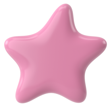 Üç boyutlu yıldız. 3B illüstrasyon.