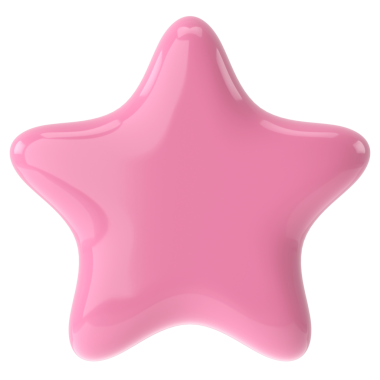 Üç boyutlu yıldız. 3B illüstrasyon.