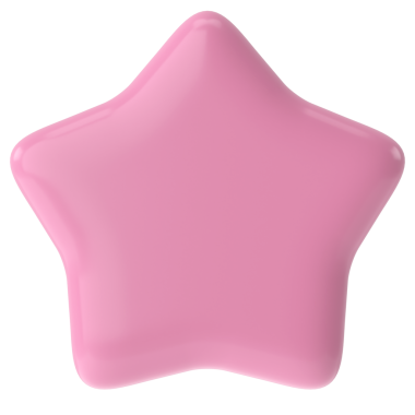 Üç boyutlu yıldız. 3B illüstrasyon.