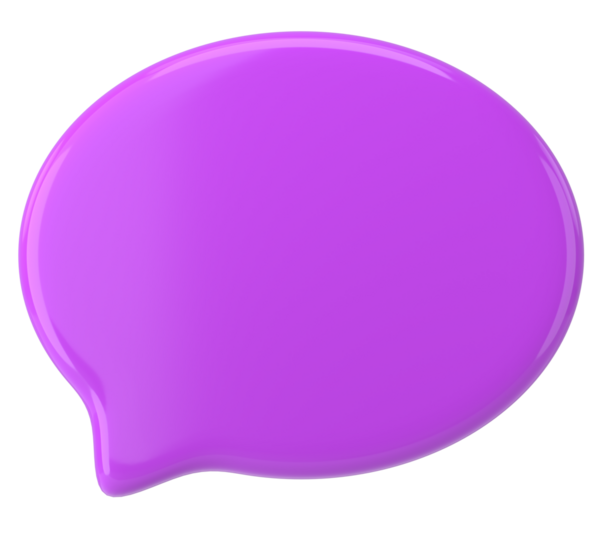 Konuşma balonu. Sohbet balonu. 3B illüstrasyon.