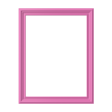 3 boyutlu çerçeve. Pembe çerçeve. 3B dekorasyon.